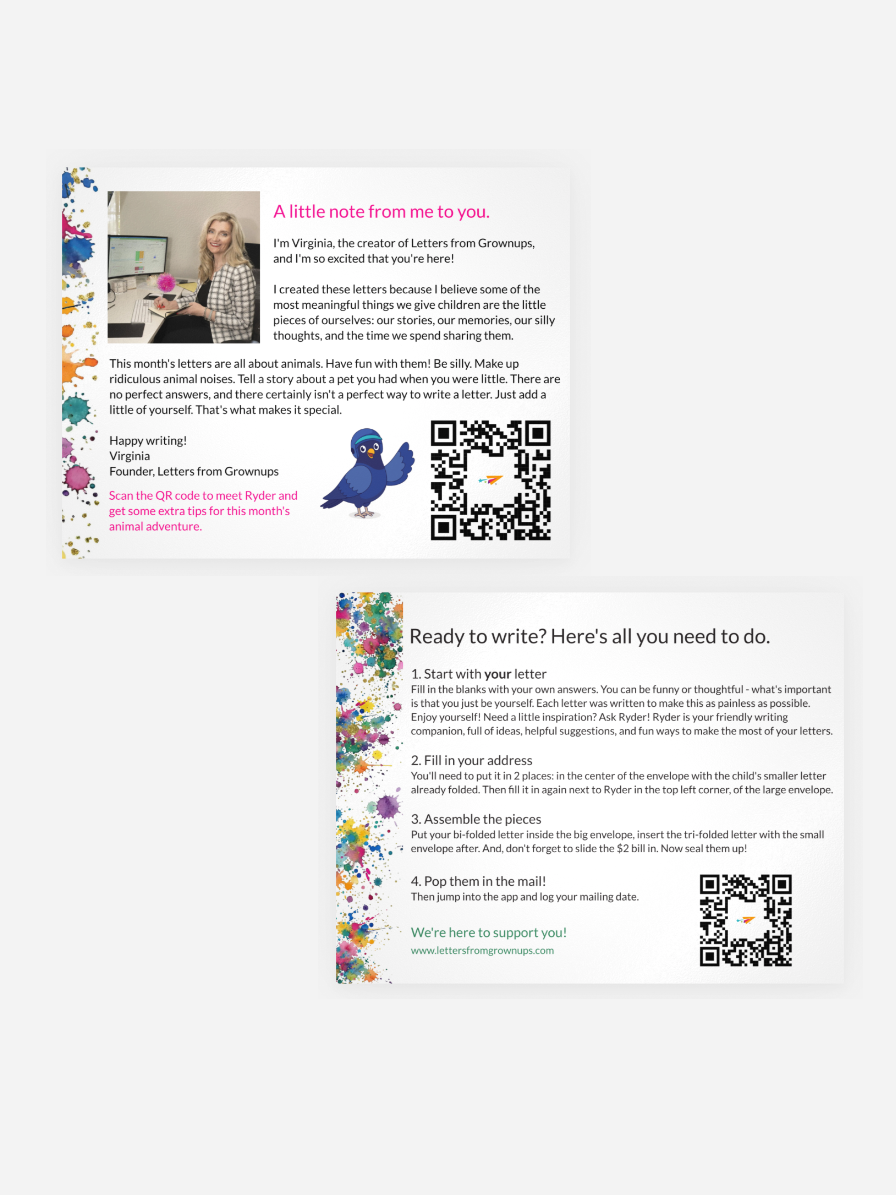 Monthly Letters: Ages 7-9 | 6-month subscription